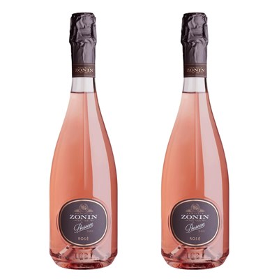 Zonin Rose Prosecco D.O.C 75cl Duo Gift Set